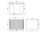 Lukka AGENA Wall Hung Vanity Matte Black (All Sizes)