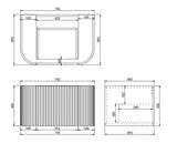 Lukka AGENA Wall Hung Vanity Matte White (All Sizes)