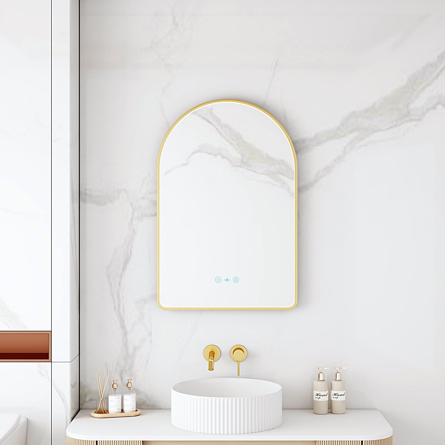 MAIA LED Arch Mirror (600×900mm)