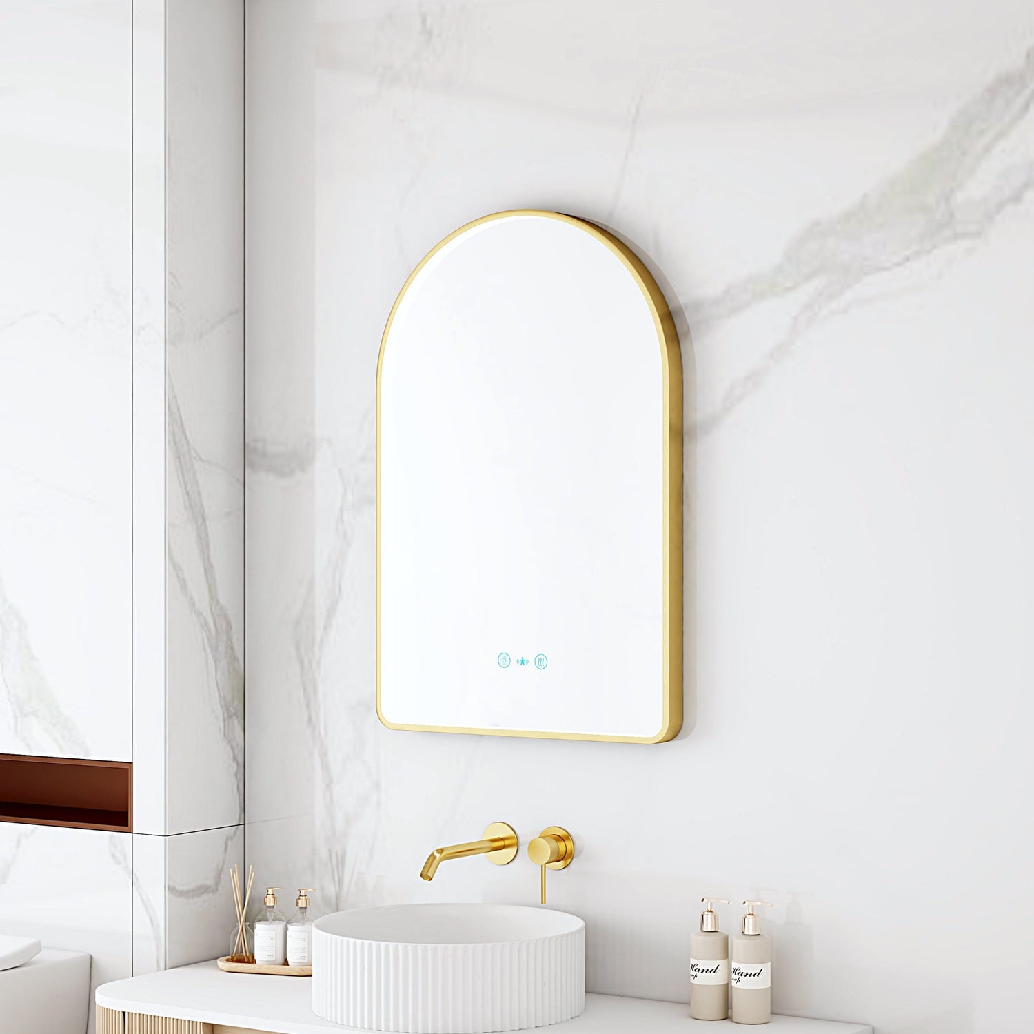 MAIA LED Arch Mirror (600×900mm)