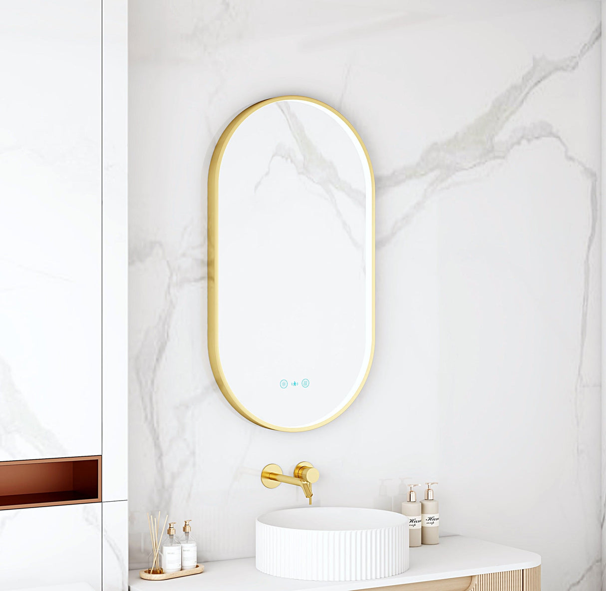 MAIA LED Oval Mirror (500×900mm)