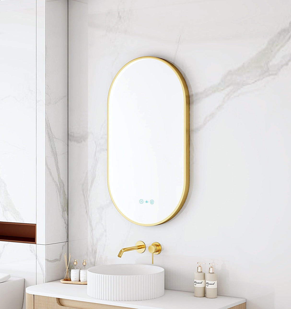 MAIA LED Oval Mirror (500×900mm)