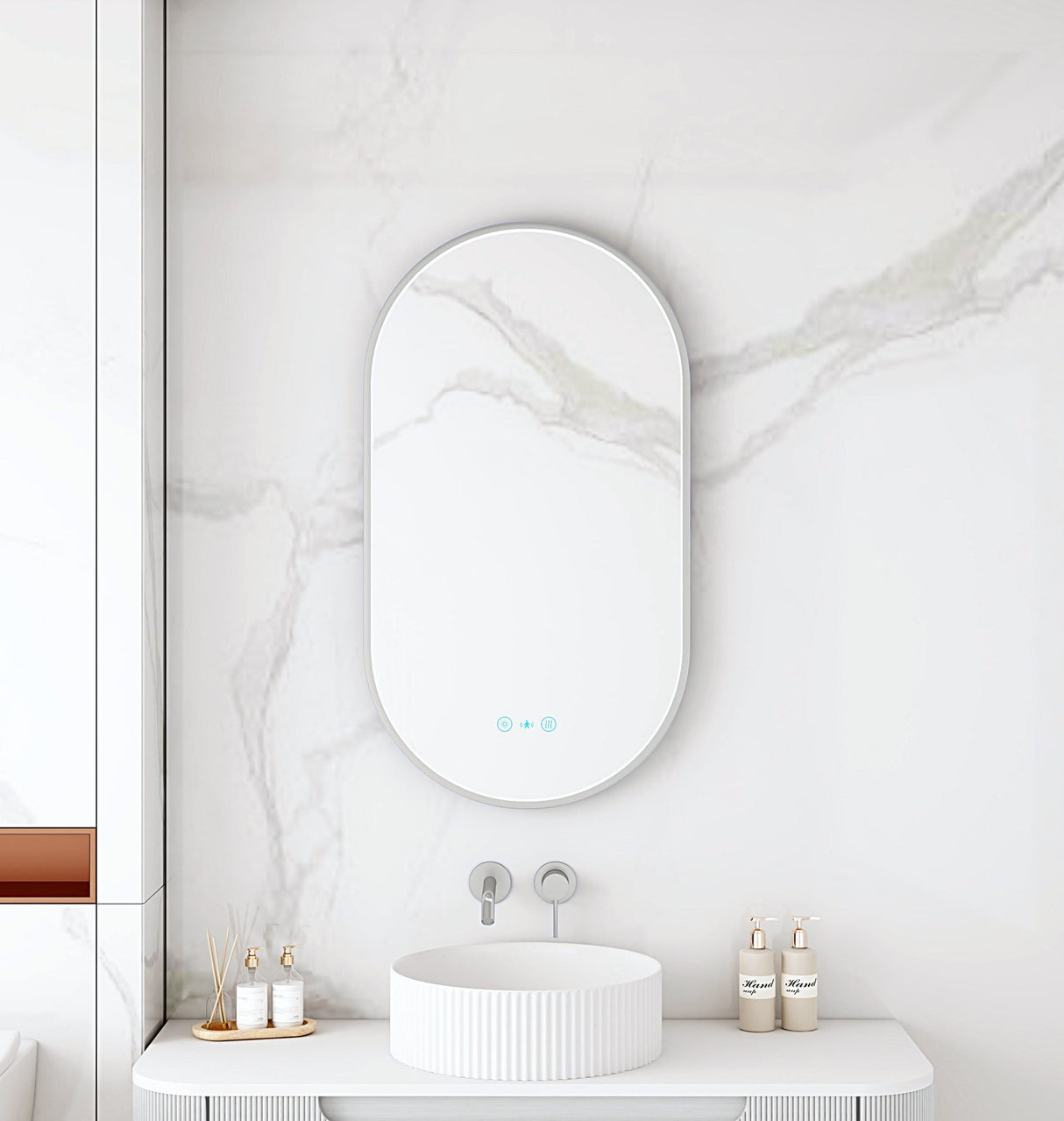 MAIA LED Oval Mirror (500×900mm)