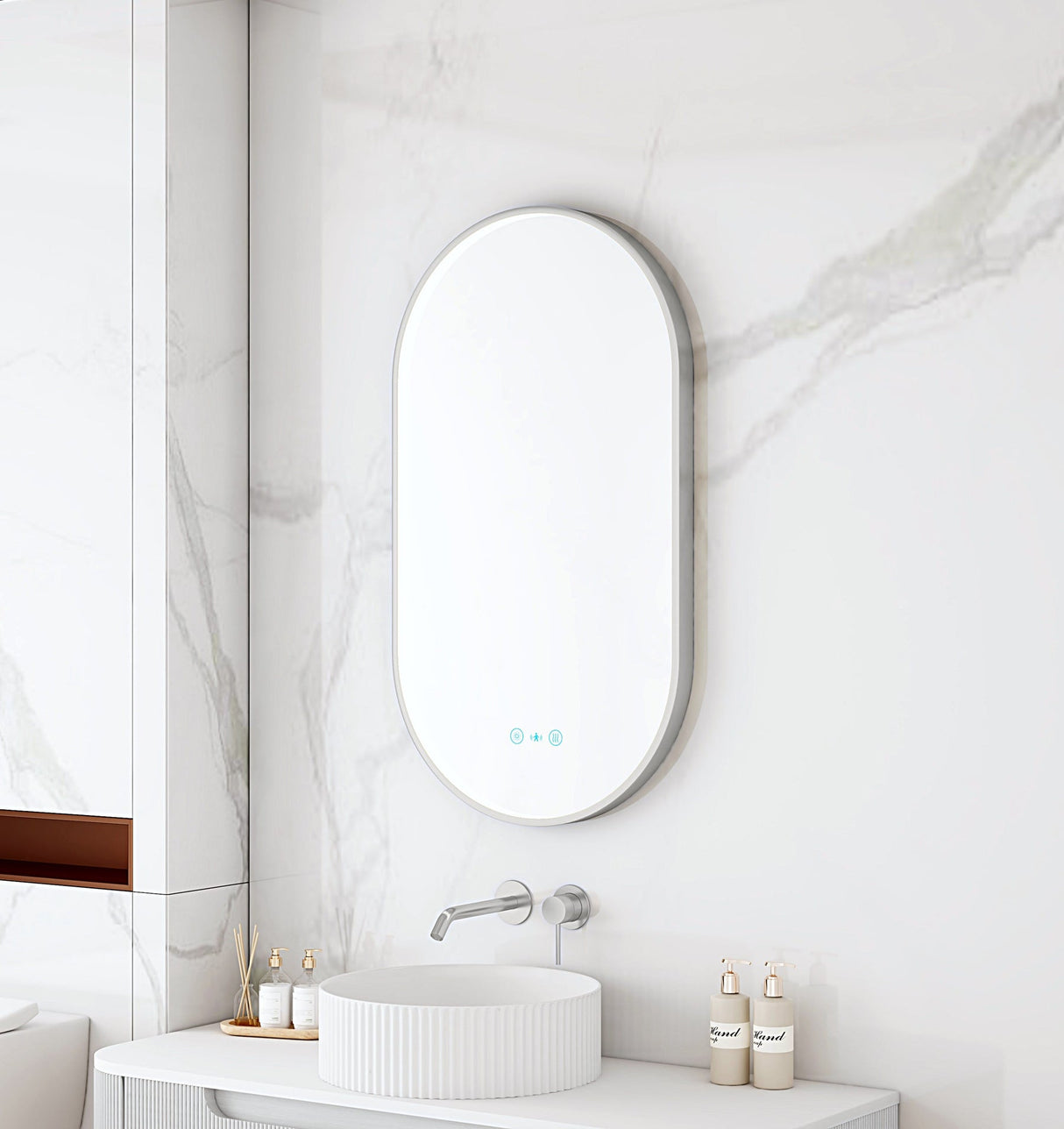MAIA LED Oval Mirror (500×900mm)