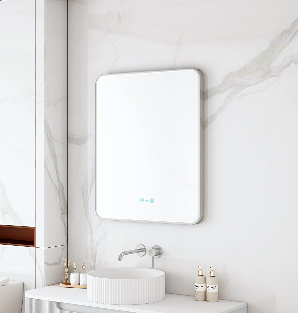 MAIA LED Rectangular Mirror (600×750mm)