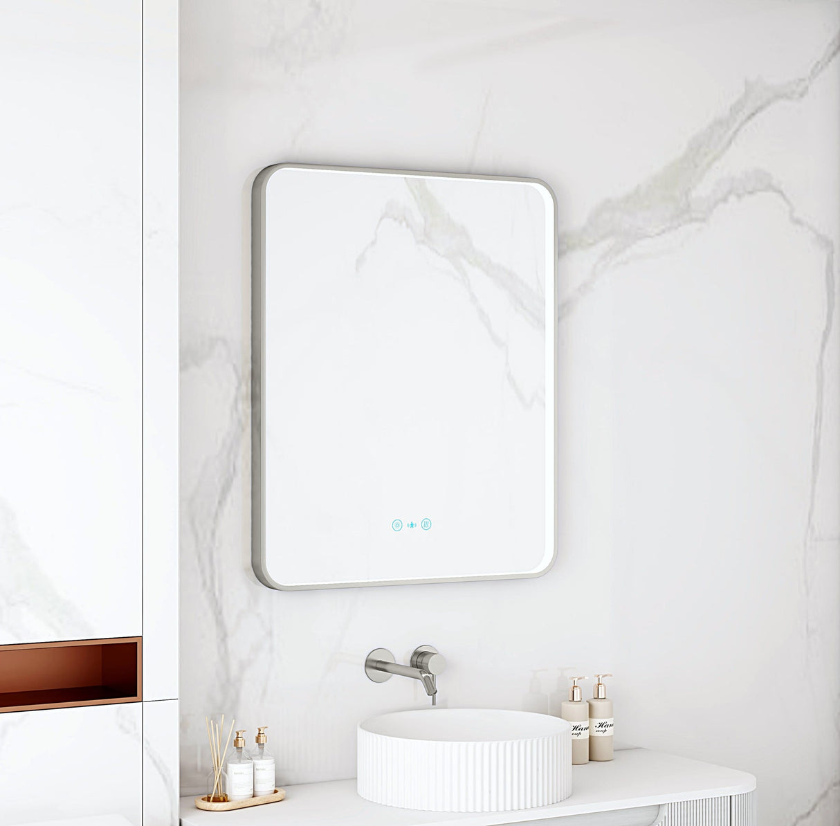 MAIA LED Rectangular Mirror (600×750mm)