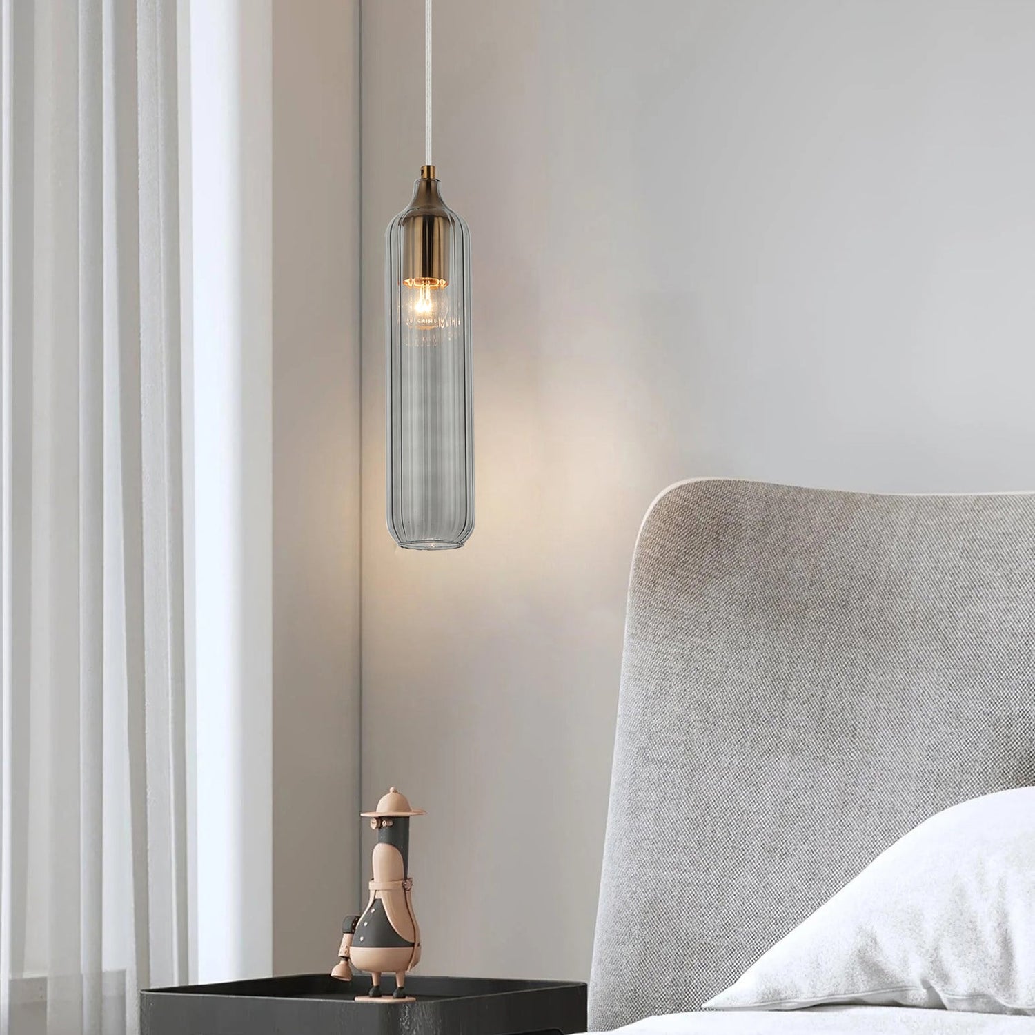 MANGA: Interior Glass Cylinder Pendant Lights