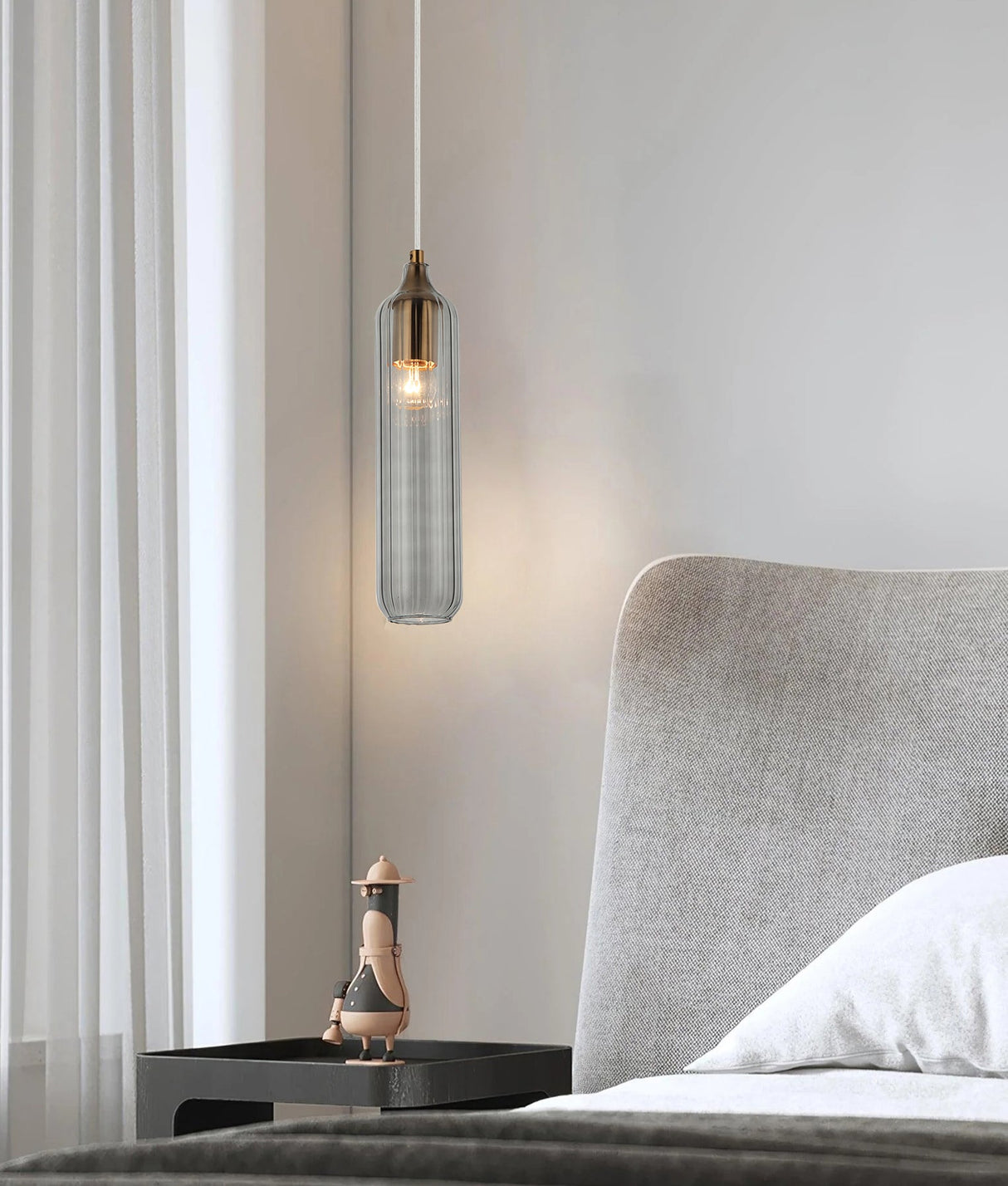 MANGA: Interior Glass Cylinder Pendant Lights