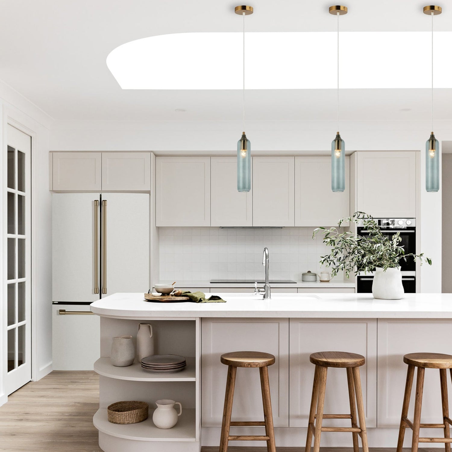 MANGA: Interior Glass Cylinder Pendant Lights