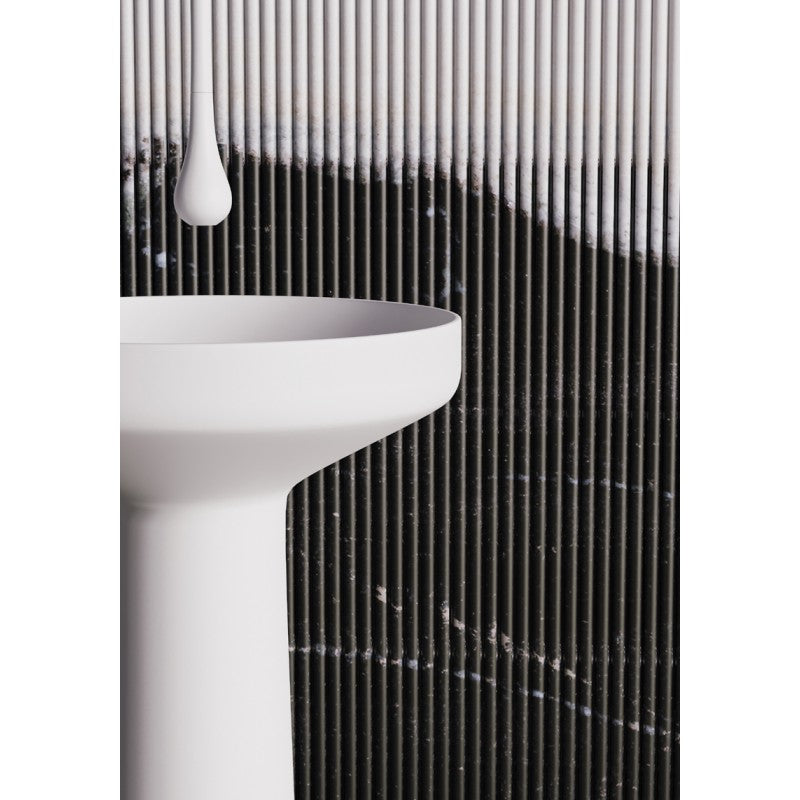 Marcello Solid Surface Free Standing Basin (Matte White)