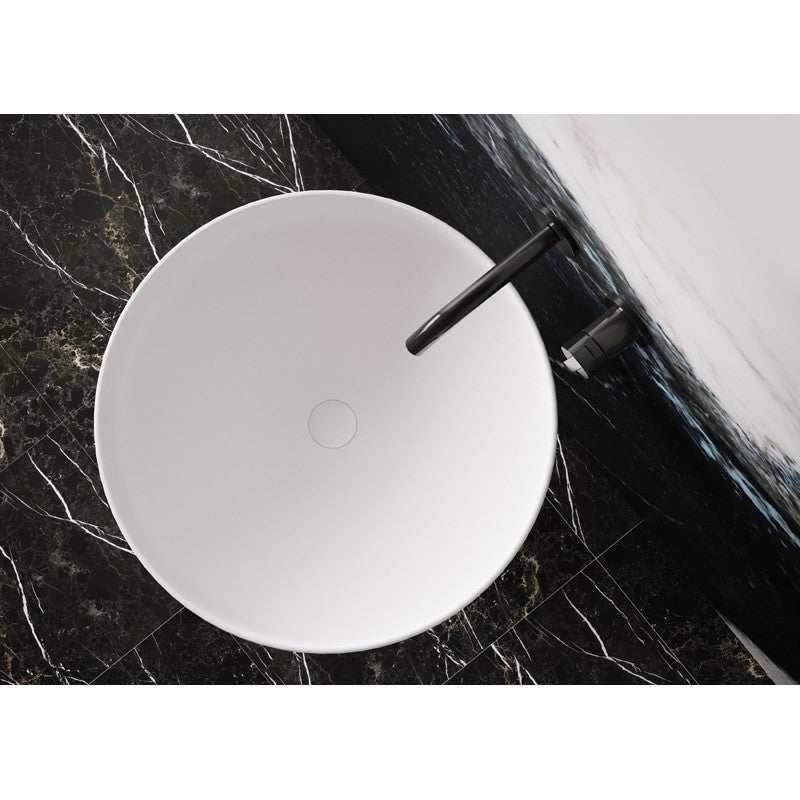 Marcello Solid Surface Free Standing Basin (Matte White)