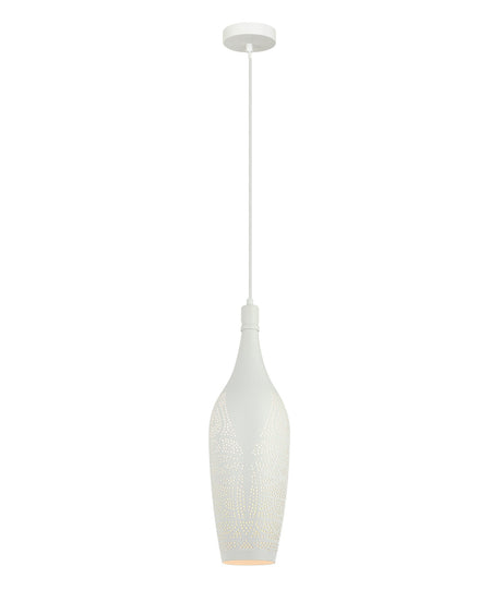 MARRAKESH: Bohemian Interior Bottle Shape Pendant Light (Black/ White)