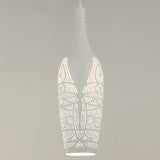 MARRAKESH: Bohemian Interior Bottle Shape Pendant Light (Black/ White)