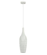 MARRAKESH: Bohemian Interior Bottle Shape Pendant Light (Black/ White)