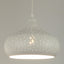 MARRAKESH: Bohemian Interior Champagne Glass Shape Pendant Light (Black/ White)