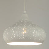 MARRAKESH: Bohemian Interior Champagne Glass Shape Pendant Light (Black/ White)