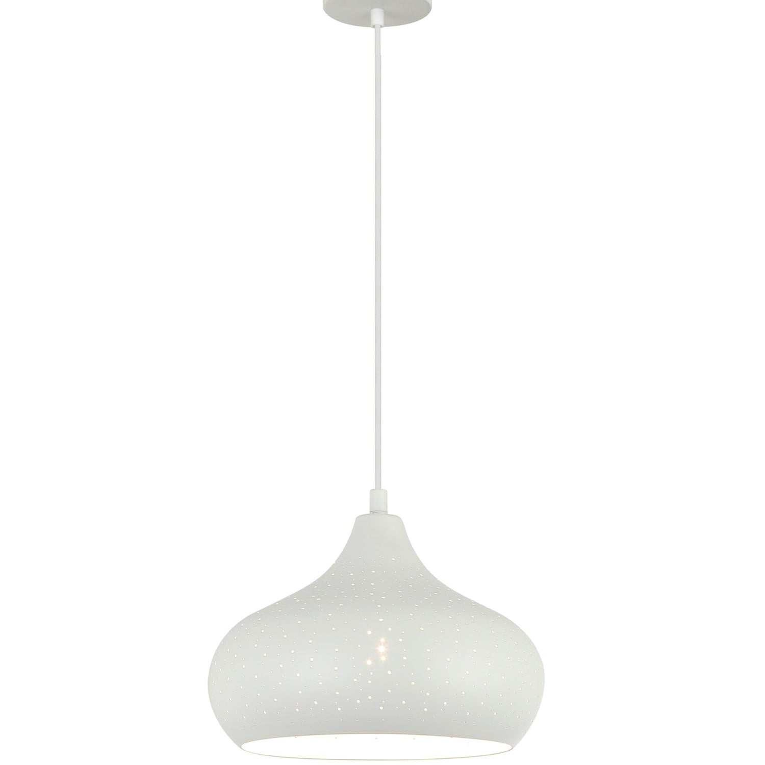 MARRAKESH: Bohemian Interior Champagne Glass Shape Pendant Light (Black/ White)
