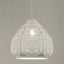 MARRAKESH: Bohemian Interior Ellipse Shape Pendant Light (Black/ White)