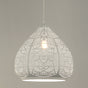 MARRAKESH: Bohemian Interior Ellipse Shape Pendant Light (Black/ White)
