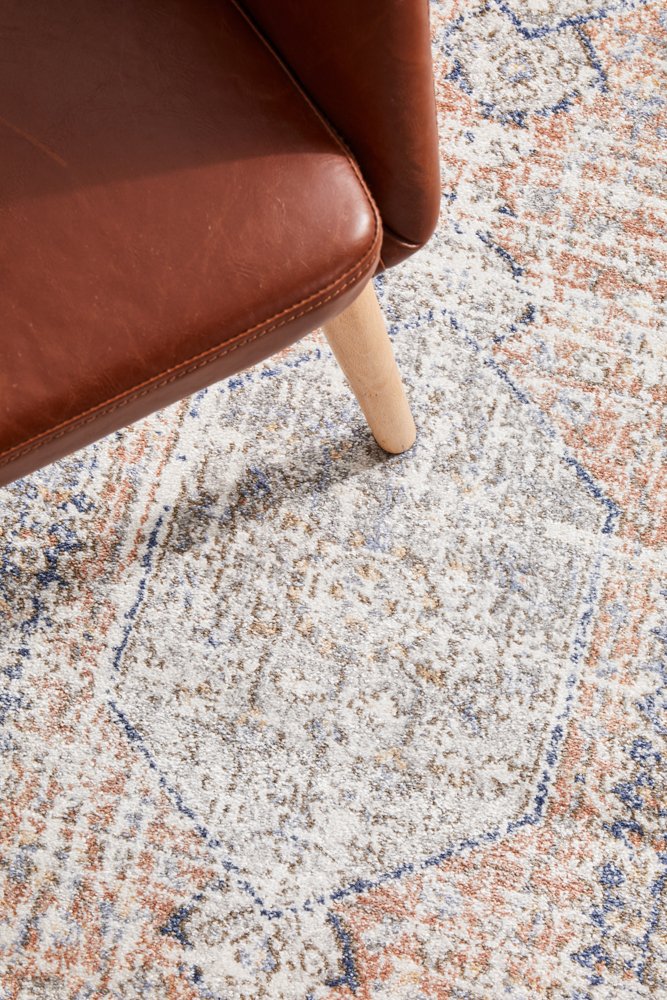 Mayfair Lorissa Peach Round Rug