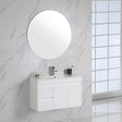 MAYA Slim Wall Hung Vanity Gloss White 750/900