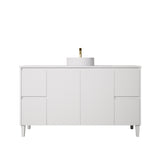 LUKKA Crete Freestanding Vanity 1500mm (Single/Double Bowl) (Matte White)