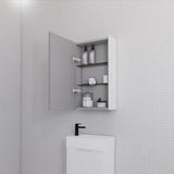 RIVA Geneva Fluted Matte White Mirror Shaving Cabinet (Optional Sizes)