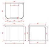 Lukka Ravello Plywood Wall Hung Vanity 