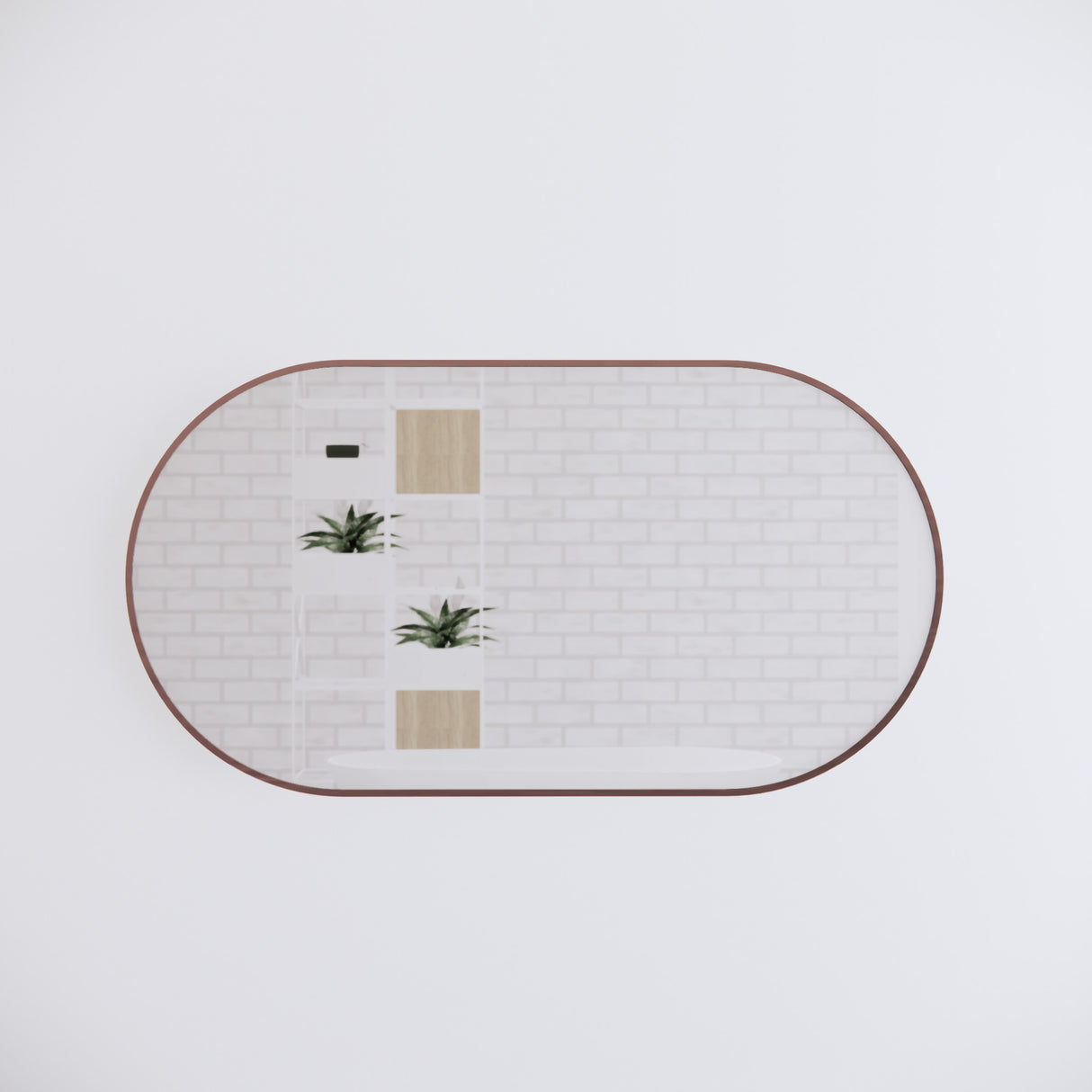 RIVA Oval Coloured Framed Mirror (Optional Sizes | Colours)