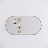 RIVA Oval Coloured Framed Mirror (Optional Sizes | Colours)