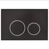 Mercio R&T Round Flush Plate - Black