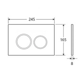 Mercio R&T Round Flush Plate - Brushed Nickel
