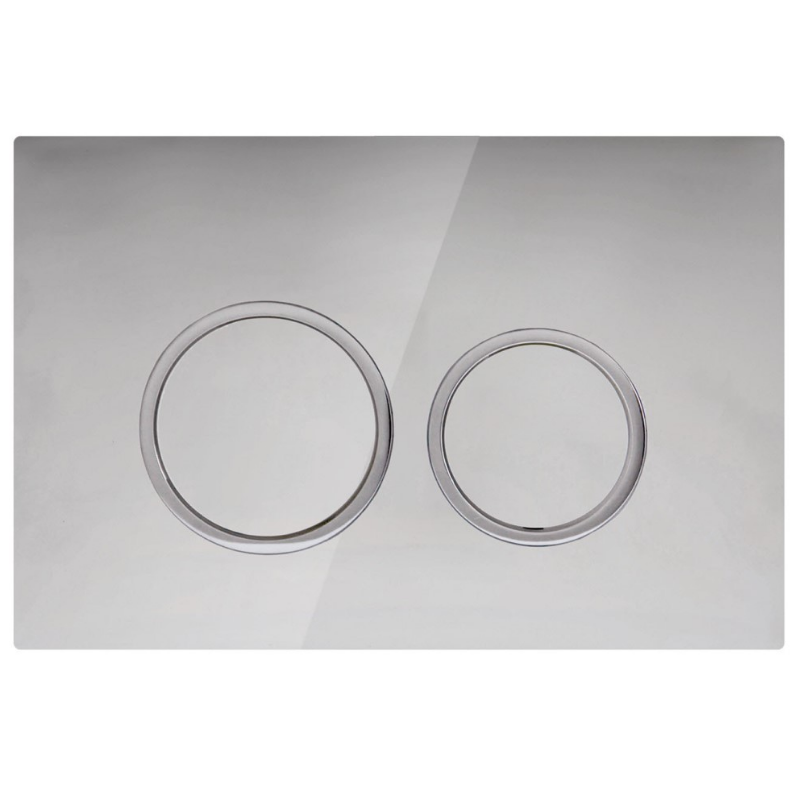 Mercio R&T Round Flush Plate - Chrome