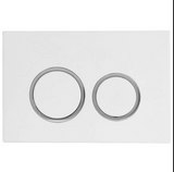 Mercio R&T Round Flush Plate - White