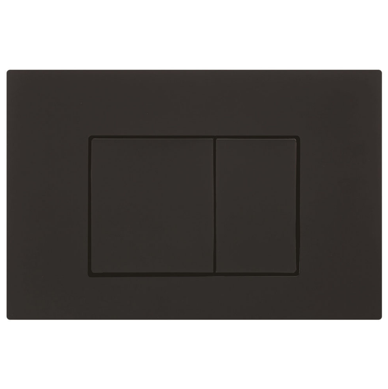 Mercio R&T Square Flush Plate - Black