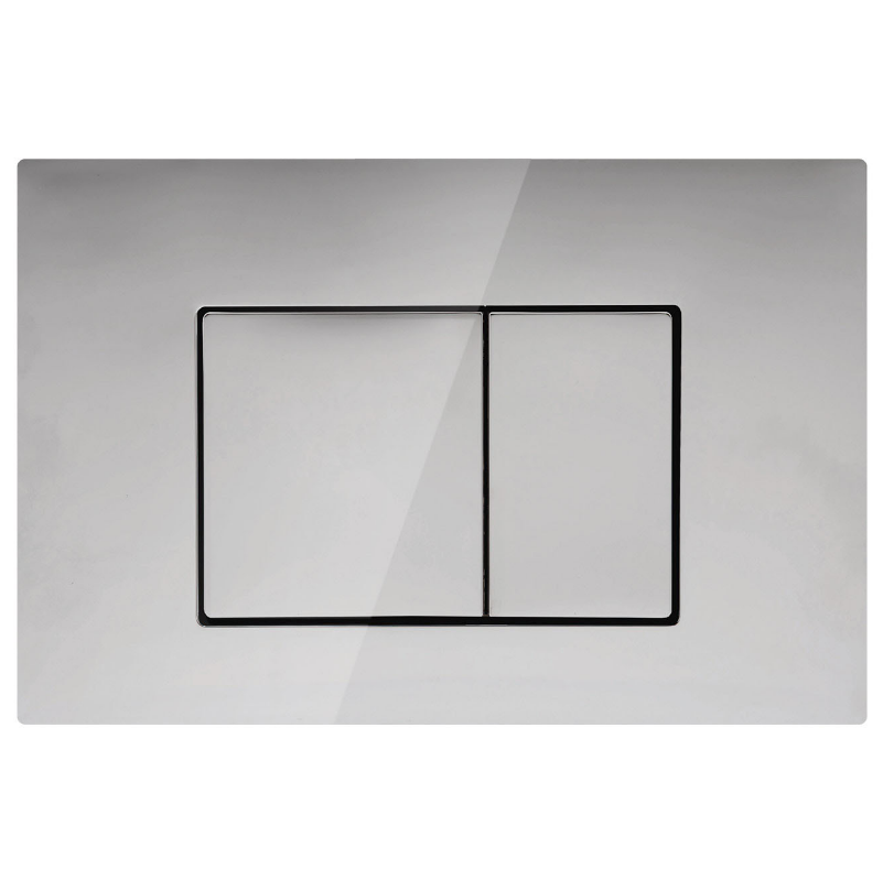 Mercio R&T Square Flush Plate - Chrome