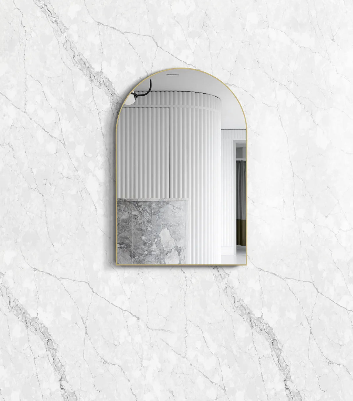 ARCHIE Metal Framed Arch Mirror 900x600mm