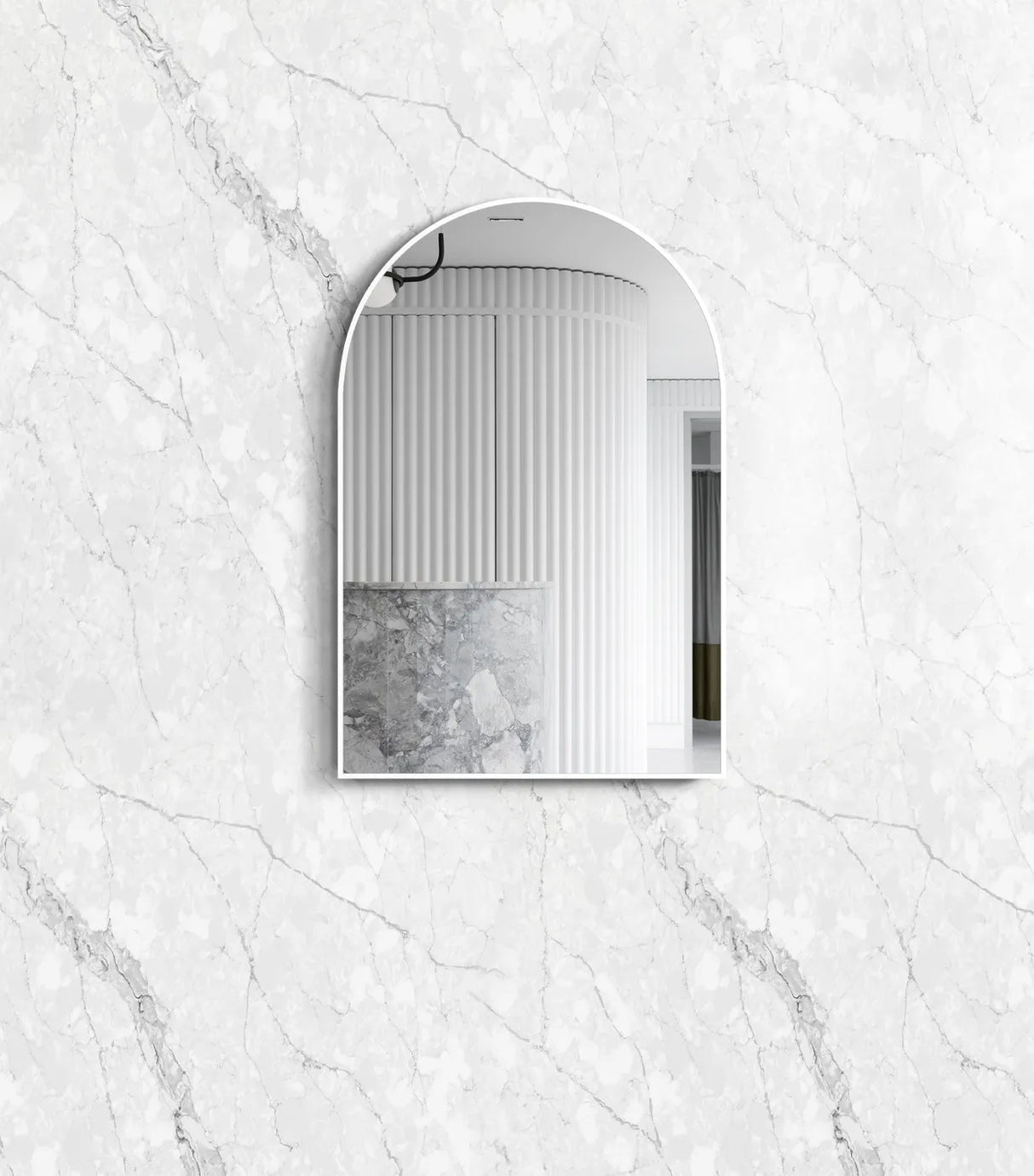 ARCHIE Metal Framed Arch Mirror 900x600mm