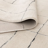 Mila Abstract Lines Black Cream Rug - MIL9: New Arrival