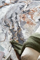 Mineral 222 Rust Runner Rug