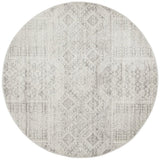 Mirage Zelda Silver Grey Round Rug