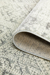 Mirage Zelda Silver Grey Round Rug