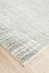 Mirage Ashley Abstract Modern Silver Grey Rug