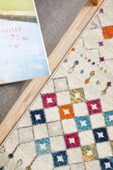 Mirage Peggy Tribal Morrocan Style Multi Round Rug
