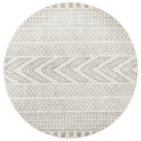 Mirage Adani  Modern Tribal Design Grey Round Rug