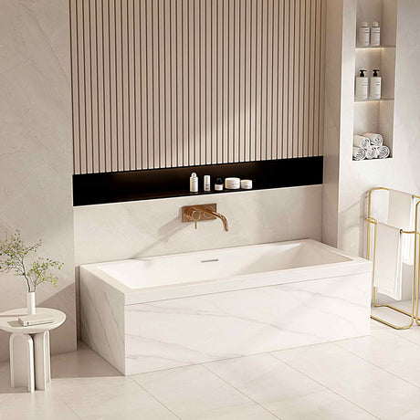 MIRA Insert & Island Bathtub – Gloss White (1500/1700) - Overflow