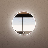 RIVA R3 LED Round Coloured Frame Mirror 600/800mm (Optional Colours)