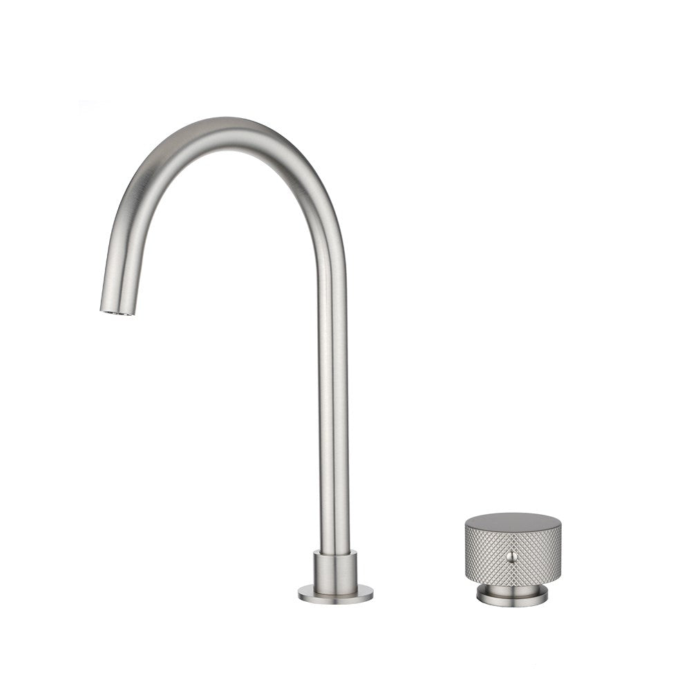 MOON Swivel Basin Mixer - Brushed Nickel