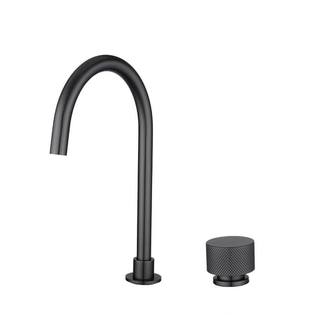 MOON Swivel Basin Mixer - Brushed Gunmetal