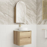 MORENO Wall Hung Vanity Natural Oak (All Sizes)